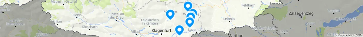 Map view for Pharmacies emergency services nearby Preitenegg (Wolfsberg, Kärnten)